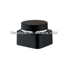 30g 50g black square plastic PP jar